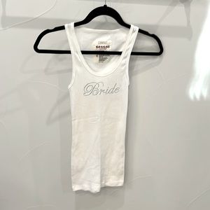 Bride Rhinestone Tank - Small